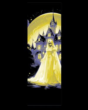 Disney style depiction of a Lady Ghost and a Haunted Mansion – Set of 3 Bookmarks