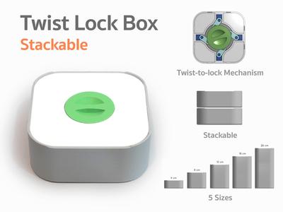 Twist Lock Box (Stackable)