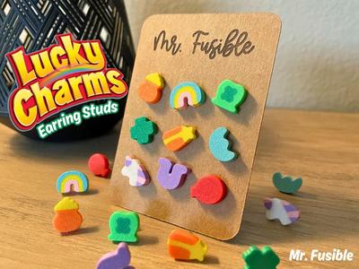 Lucky Charm Marshmallow earrings I St Patricks day