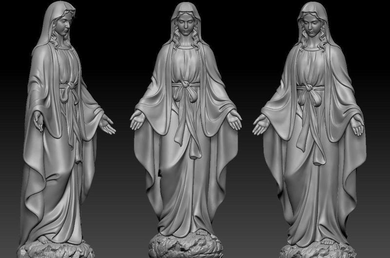 Virgin Mary statue