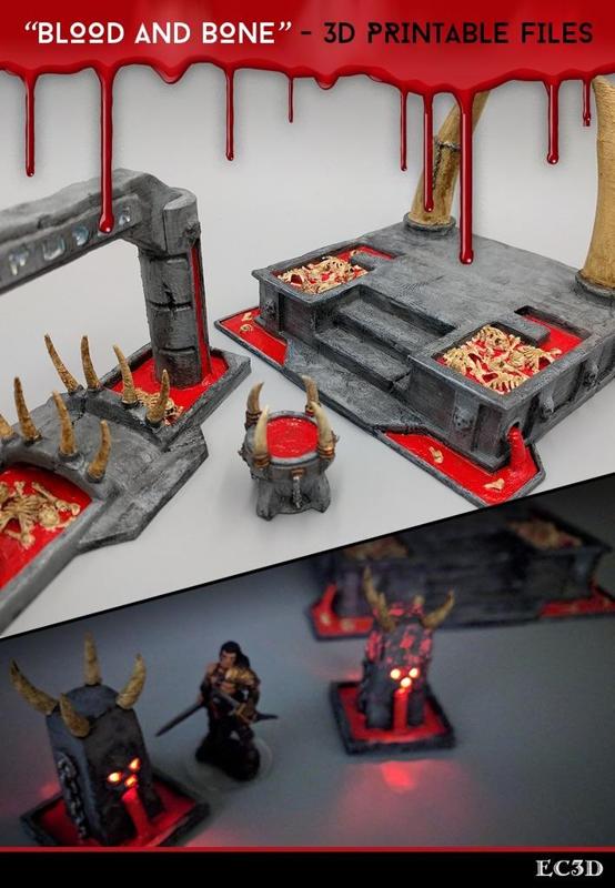 Blood and Bone – Abyssal Scenery – 28mm gaming – Sample Items