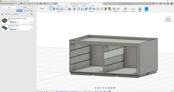 Gridfinity Parametric Drawers
