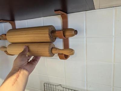 Rolling Pin Holders Top Mount   