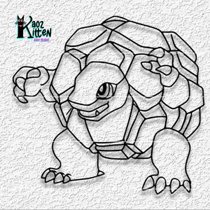 golem pokemon wall art anime cartoon fanart