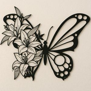 flower butterfly wall art garden butterflies home decor