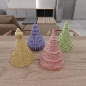 3D Christmas Tree Pack Decor as Stl Files and Ready to Print & Christmas Gift, 3D Printing, Christmas Decor, 3D Printed Decor, Christmas Art