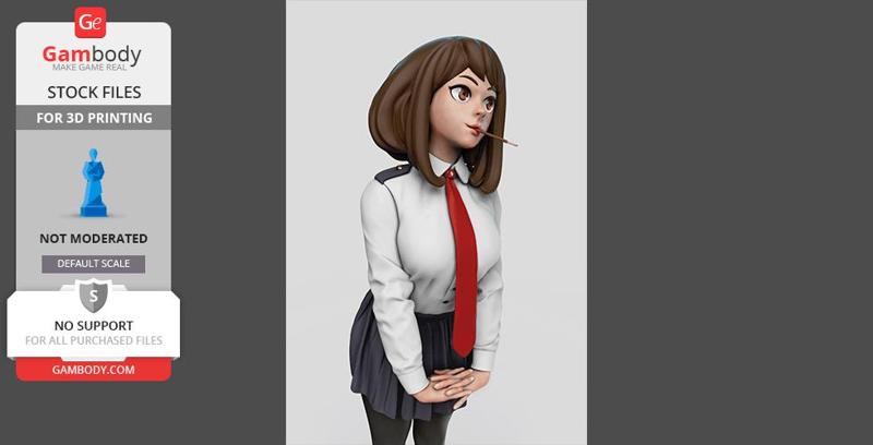 Uraraka School Dress Figurine