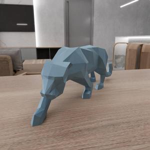 3D Panther Decor and Kids Toy with Stl Files & Animal Print, 3D Figure, Animal Decor, 3D Print File, Gift for Kids, 3D Printing, Animal Gift