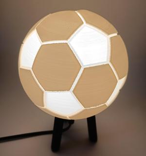 Hybrid Hanging/Desk Football Lamp