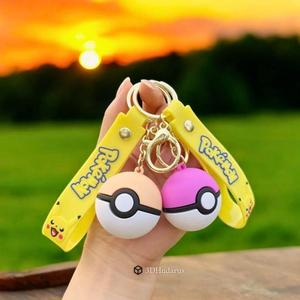 Pokemon Pokeball Keychain 3D Print Stl Files, Keychain Print Files, Pokemon Printable Models, 3D Pokemon Stl