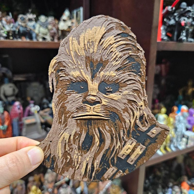 Star Wars (Inspired) “No Combs Allowed” HueForge Chewbacca