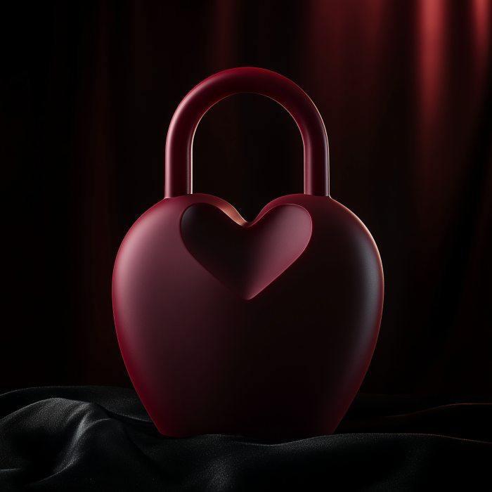Heart Lock Vase for Romantic Decor