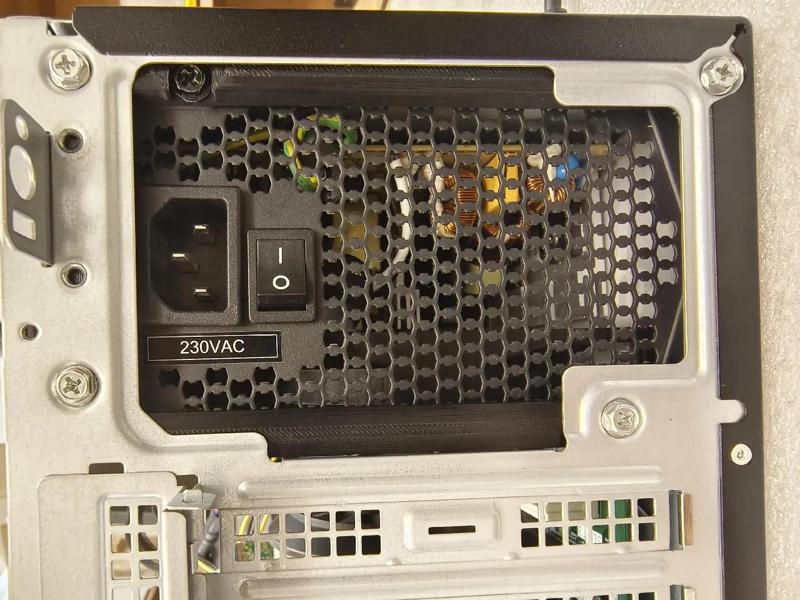 ATX power supply reverse mount bracket