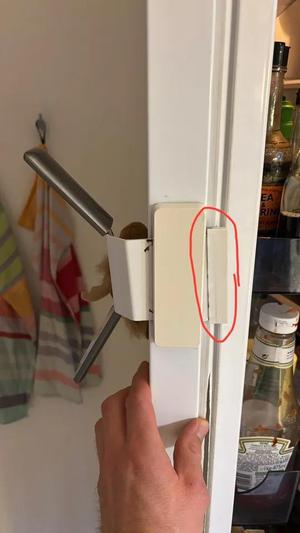 Brandt fridge lever-handle extension