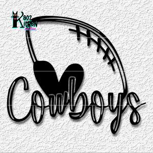 Dallas Cowboys wall art Football Team Decor Love