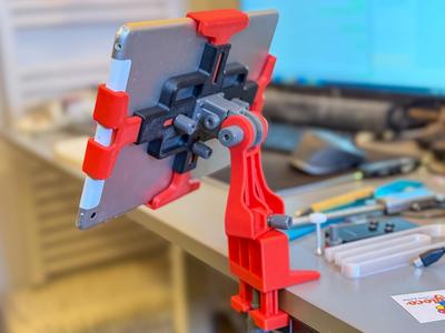 Adjustable Tablet support for Desk – NO AMS needed
