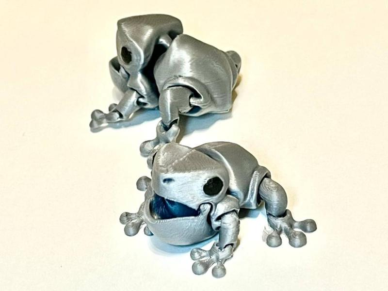 Flexi Articulated Mini Frog no AMS 1 hour print