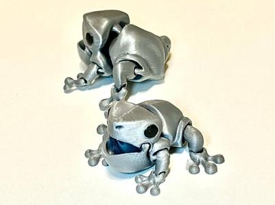 Flexi Articulated Mini Frog no AMS 1 hour print
