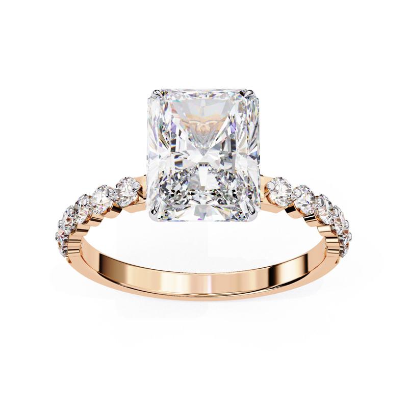 Solitaire Diamond Ring 360 animation renders 3dm stl
