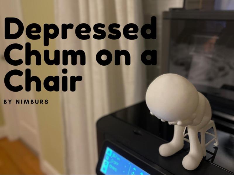Depressed Chum on a Chair