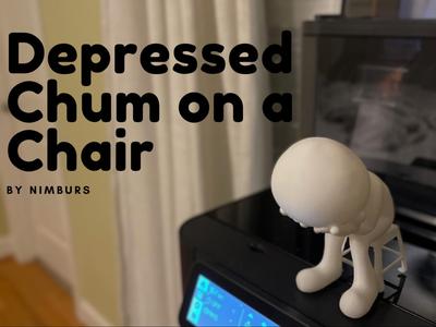 Depressed Chum on a Chair