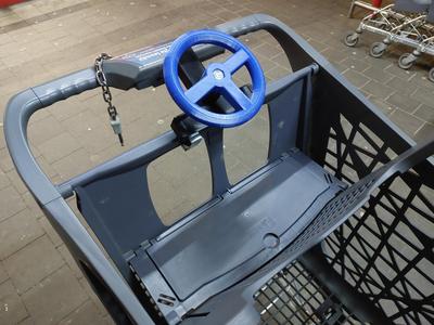 Shopping cart steering wheel for kids