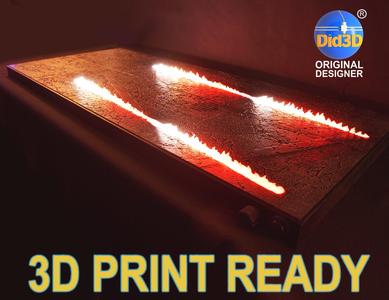 Display Base on fire for Delorean 1-8 Did3D