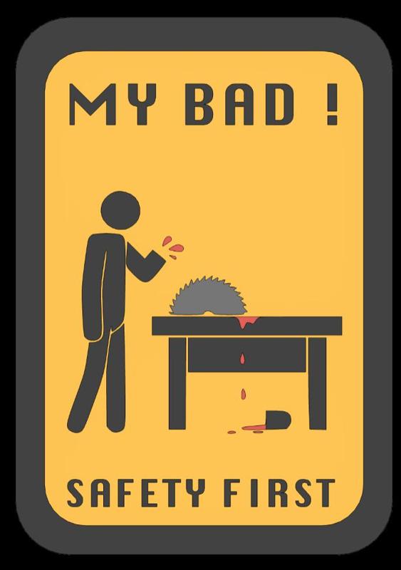 Safety Sign on Workshop
