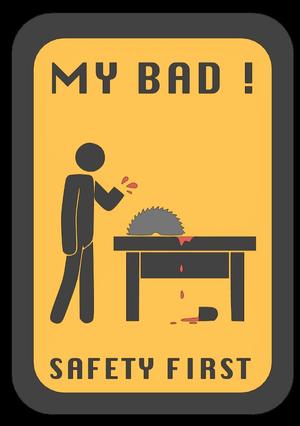 Safety Sign on Workshop