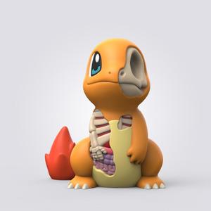 Halloween Charmander (Easy Print No Supports)