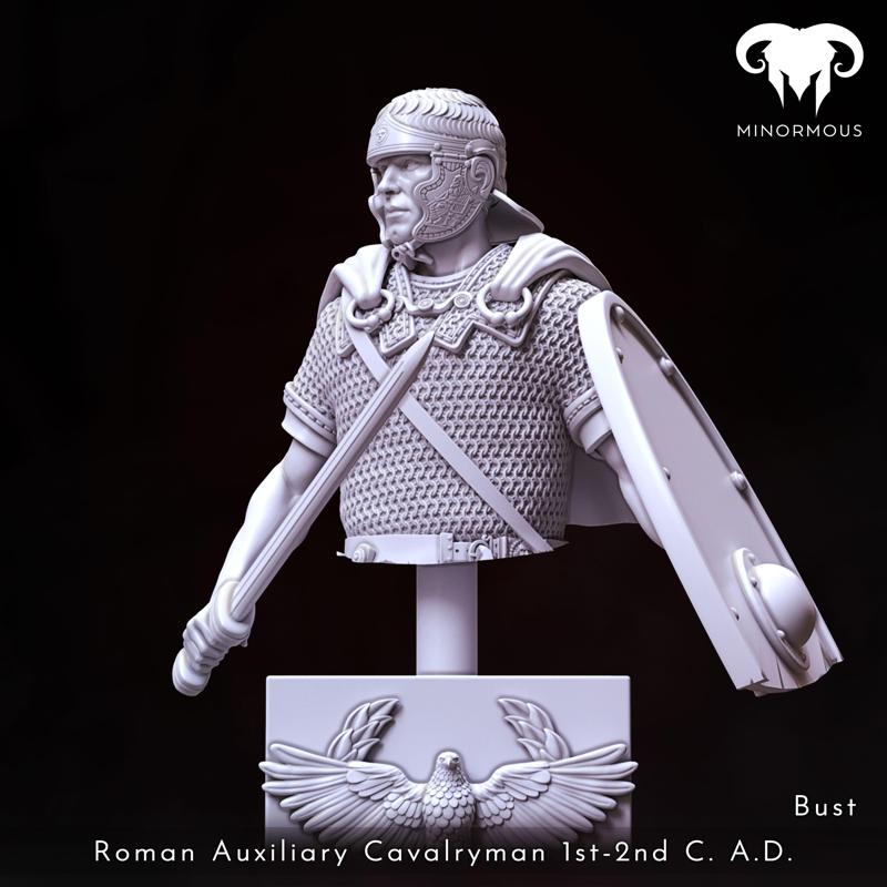 Bust – Roman Auxiliary Cavalryman 1st-2nd C. A.D. Hooves of Honor!