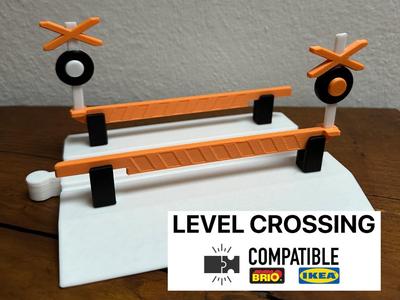Level Crossing - Toy Train Track Ikea Lillabo/Brio