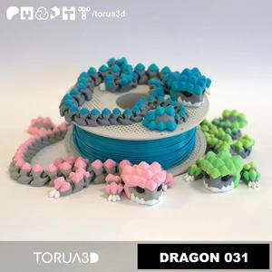 Articulated Dragon 031 – Print in place – No supports – 3mf – STL
