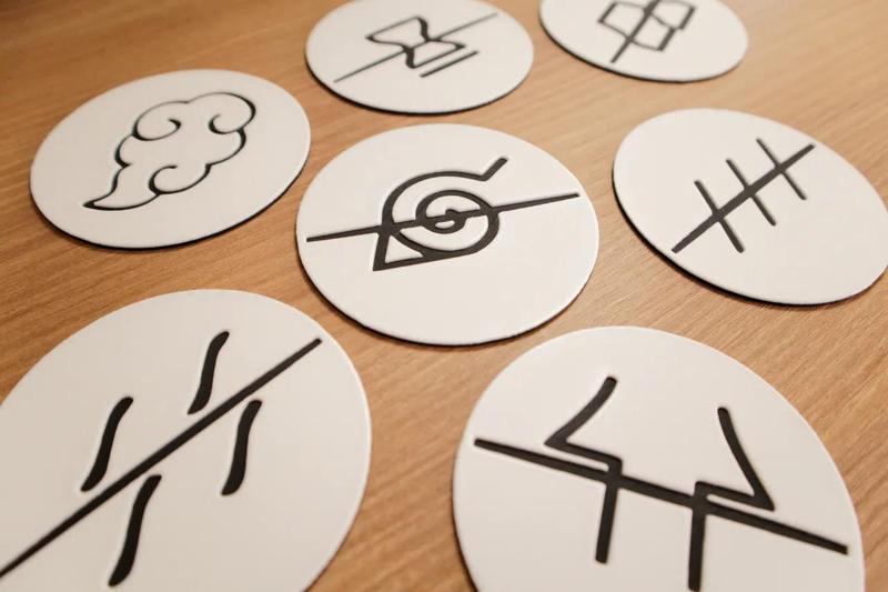 Posavasos de los Akatsuki de Naruto | 8 unidades