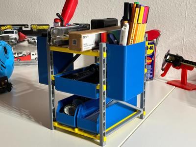 Modular Warehouse Shelf Organizer