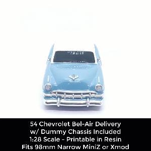 54 Bel-Air Delivery Body Shell w/ Dummy Chassis (Xmod and MiniZ)