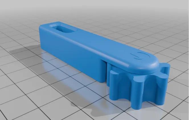 Gear Click Fidget Keychain (Print-In-Place)