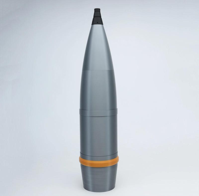 Model of the OF-25 152mm high-explosive artillery shell