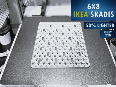 6×8 IKEA SKADIS, Lightweight – 50% Less Filament