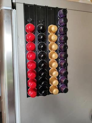 Nespresso capsule holder - magnetic wall version   