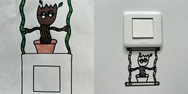 Wall Light Switch Decoration #11   