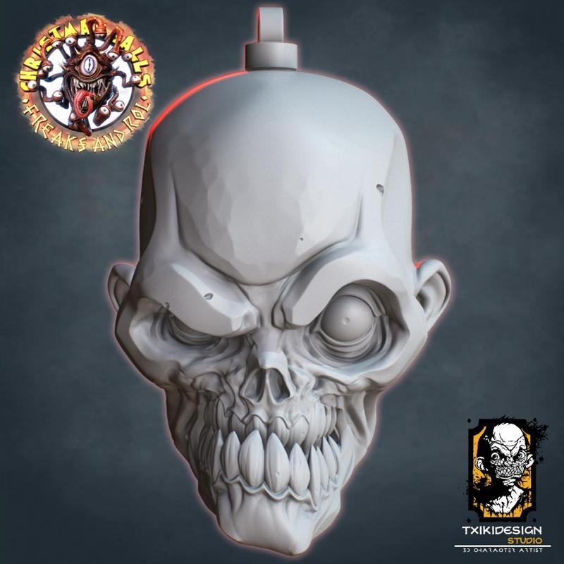 Skull Christmas Balls Freak&Rol