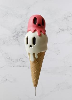 Ice Cream Skull Figure Fan Art Toy