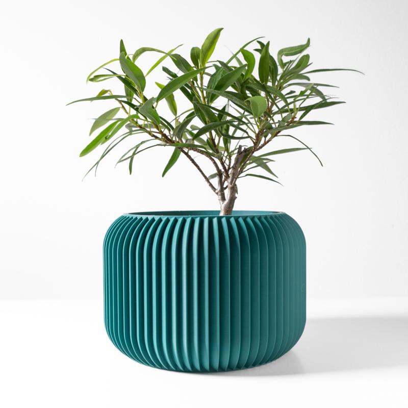 The Unis Planter Pot with Drainage Tray & Stand: Modern and Unique Home Decor for Plants