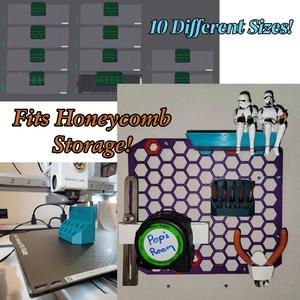 HSW | Wall Mount Bit Holders | Honeycomb Storage Wall