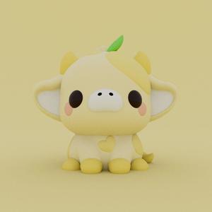 Kawaii Cow - Lemon