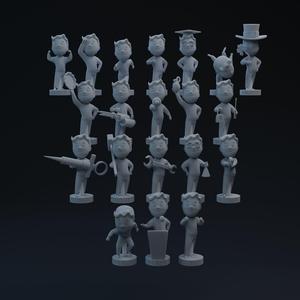 F4 Bobble Heads One-Twelfth Scale Accessories