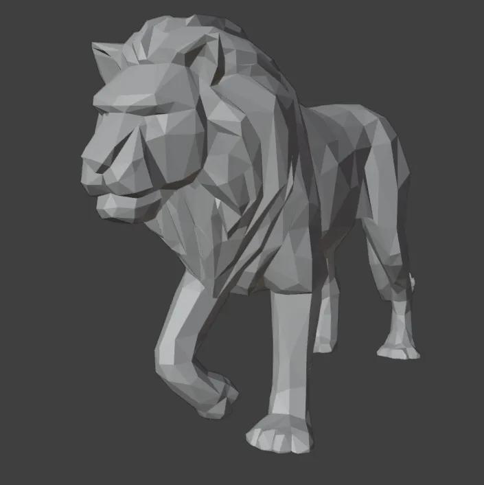 Low Poly Lion