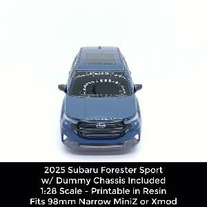 1:28 Scale 25 Forester Body Shell w/ Dummy Chassis (Xmod and MiniZ)