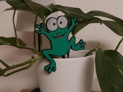 Adorable frog planter for decorative use